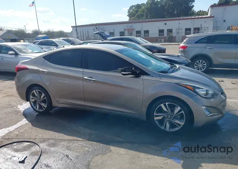 2014 Hyundai Elantra Limited from USA, damaged, VIN 5NPDH4AE5EH482230